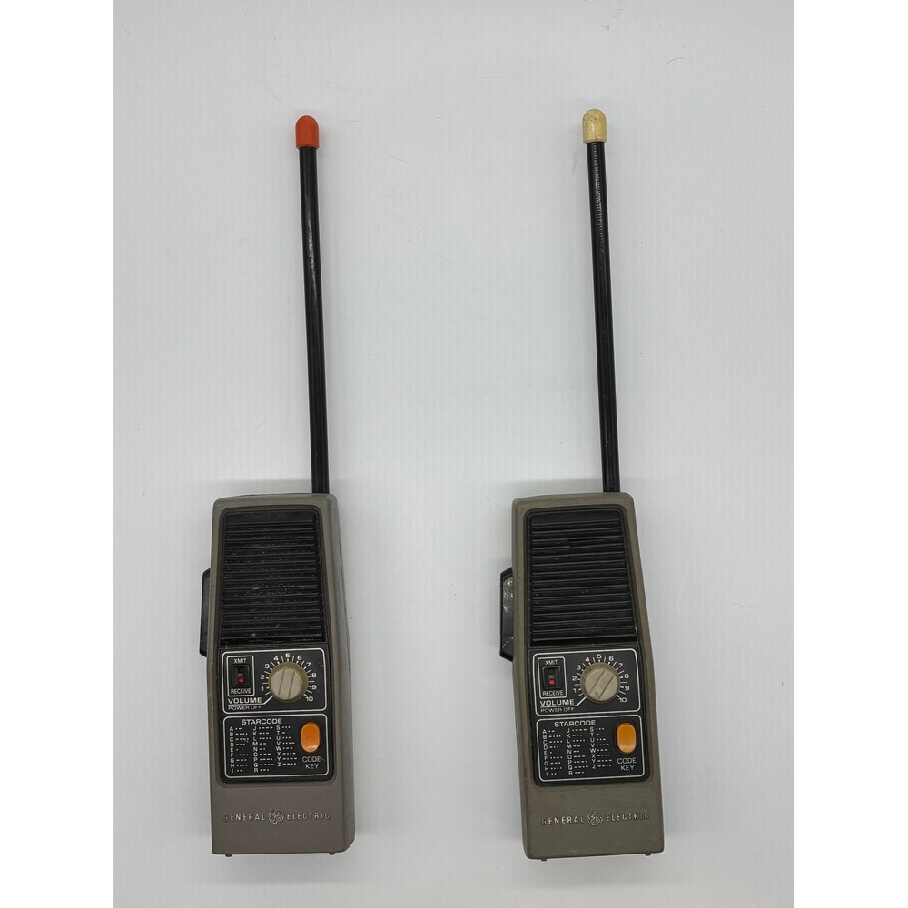 VTG GE General‎ Electric Starcode Walkie Talkie Pair Model 3-5954A Tested Works - Picture 3 of 6